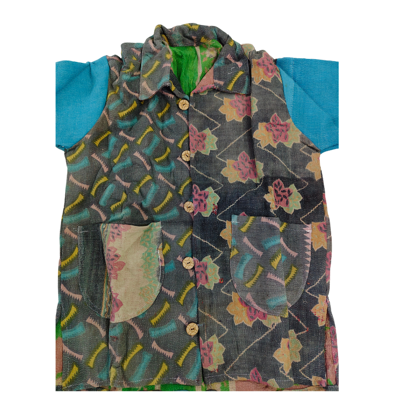 Handmade Kantha Quilt Jacket