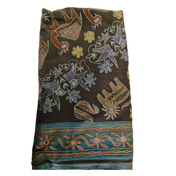Vintage Embroidered Queen Size Bedsheet