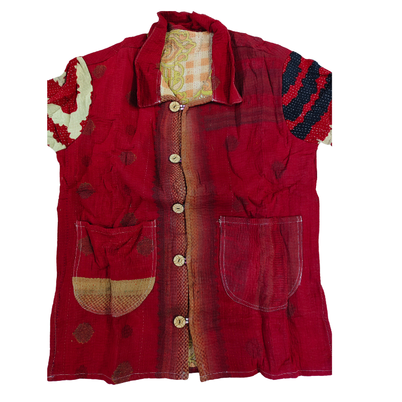 Handmade Kantha Quilt Jacket