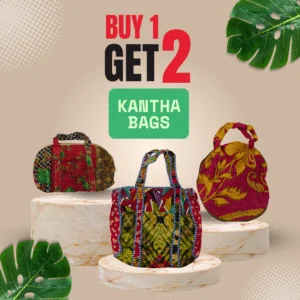 Buy 1 Get 2 Kantha Bags